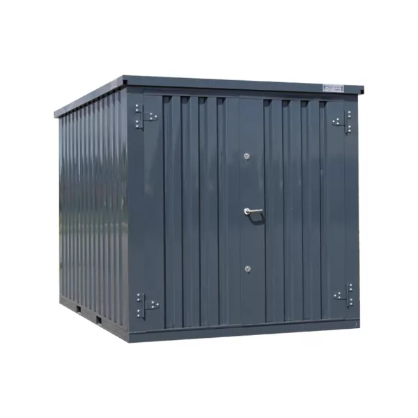 3 X 2 FOCO LAGERCONTAINER DOPPELTÜR KURZE SEITE ANTHRAZIT RAL 7016