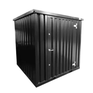 2 X 2 FOCO CONTAINER EINZELTÜR KURZE SEITE SCHWARZ RAL 9005