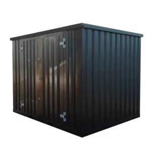3 X 2 FOCO CONTAINER EINZELTÜR LANGE SEITE SCHWARZ RAL 9005
