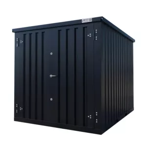 3 X 2 FOCO CONTAINER EINZELTÜR KURZE SEITE SCHWARZ RAL 9005