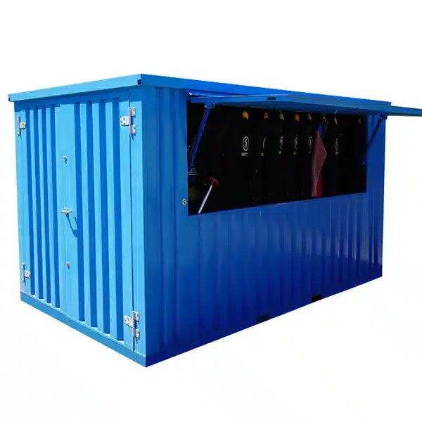 4 X 2 FOCO® BAR CONTAINER BLAU RAL 5012