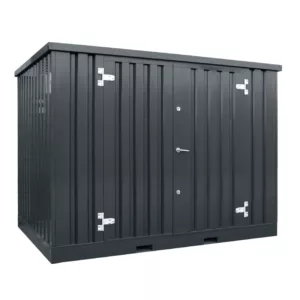 4 X 2 FOCO LAGERCONTAINER DOPPELTÜR LANGE SEITE ANTHRAZIT RAL 7016