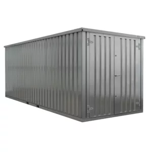 6 X 2 FOCO LAGERCONTAINER DOPPELTÜR KURZE SEITE, GALVANISIERT