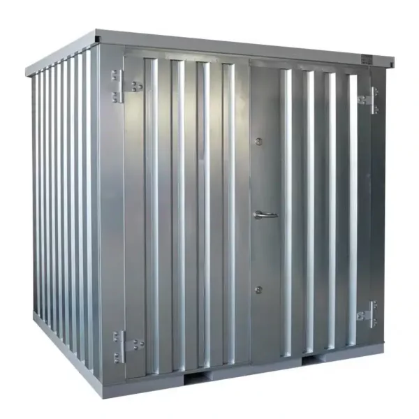 2 X 2 FOCO LAGERCONTAINER DOPPELTÜR KURZE SEITE, GALVANISIERT