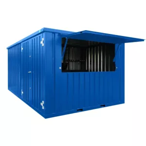 3 X 4 FOCO® BAR CONTAINER BLAU RAL 5012