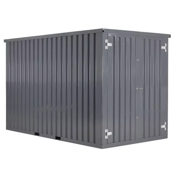 2 X 2 FOCO LAGERCONTAINER DOPPELTÜR KURZE SEITE ANTHRAZIT RAL 7016