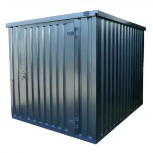 3 X 2 FOCO CONTAINER EINZELTÜR KURZE SEITE, GALVANISIERT
