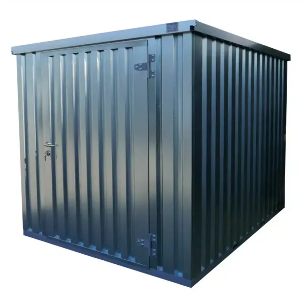 3 X 2 FOCO CONTAINER EINZELTÜR KURZE SEITE, GALVANISIERT