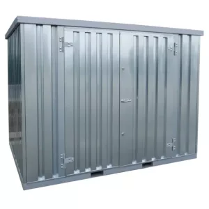 4 X 2 FOCO LAGERCONTAINER DOPPELTÜR LANGE SEITE, GALVANISIERT