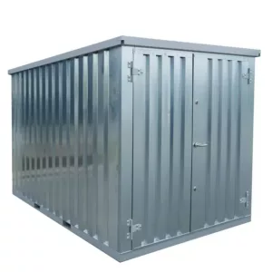3 X 2 FOCO LAGERCONTAINER DOPPELTÜR KURZE SEITE, GALVANISIERT