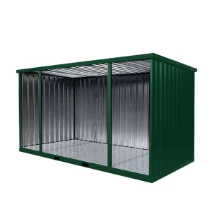4 X 2 FOCO CONTAINER MIT OFFENER SEITE RAL 6005
