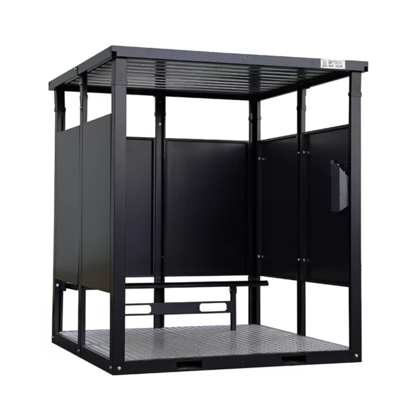 2 X 2 XL FOCO RAUCHERCONTAINER RAL 9005