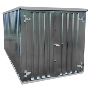 4 X 2 FOCO LAGERCONTAINER DOPPELTÜR KURZE SEITE, GALVANISIERT